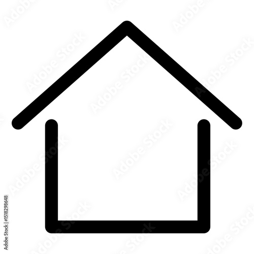 家のアイコン　シンプル