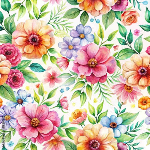 seamless pattern with flowers