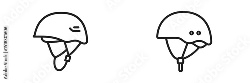 Different designs of helmets showcasing safety features for outdoor activities such as biking and skating