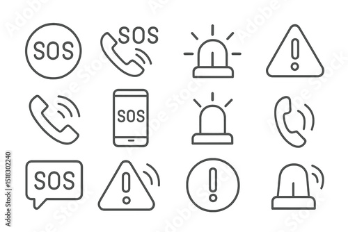 Emergency communication symbols and alerts for safety awareness and urgent situations