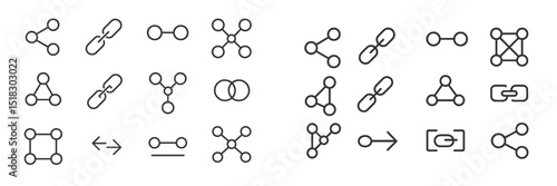 Abstract representation of network connections and relationships among nodes in a modern design style