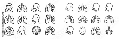 Understanding human respiratory system with illustrations of lungs and related health aspects