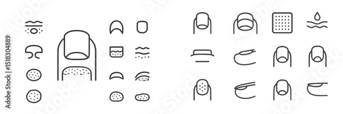 Nail care tools and techniques displayed in a minimalistic layout during a beauty consultation session