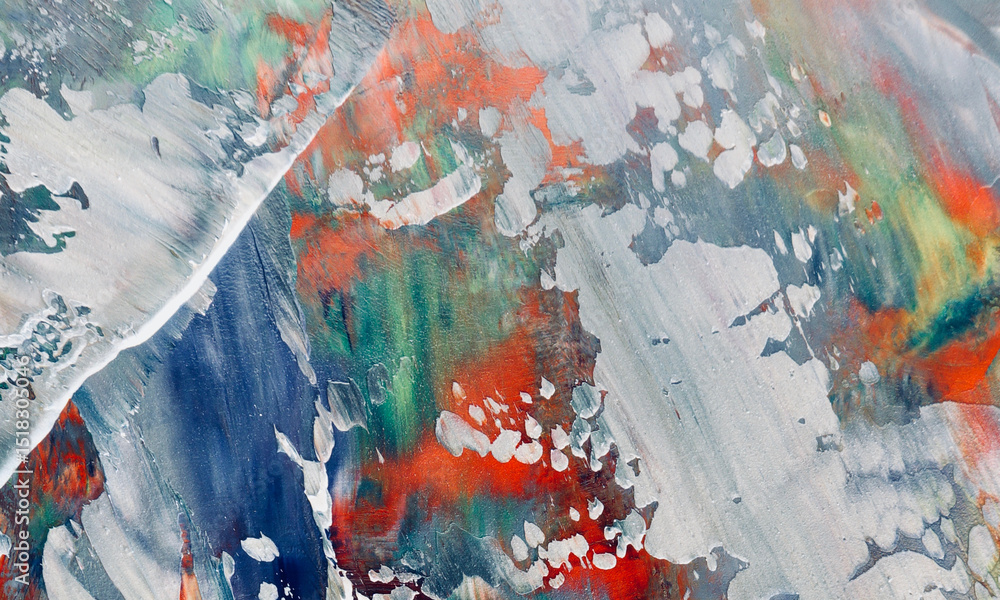 Naklejka premium Abstract art background . Hand painting artwork on canvas .