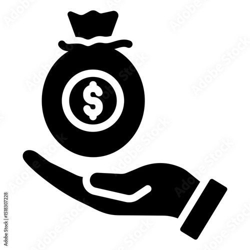 Revenue Glyph Icon