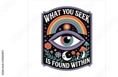 a beautiful eye with thick eyelashes A centered vector illustration design