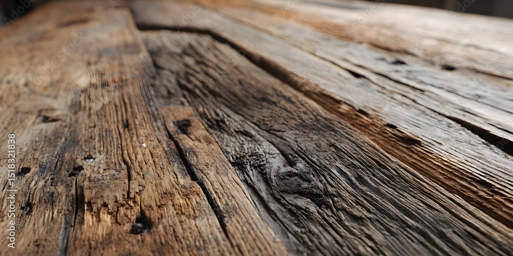 Obraz premium Reclaimed Wood Texture Aged, Weathered, Nail-Marked Boards