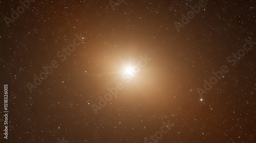 Celestial expanse showcasing a luminous star.