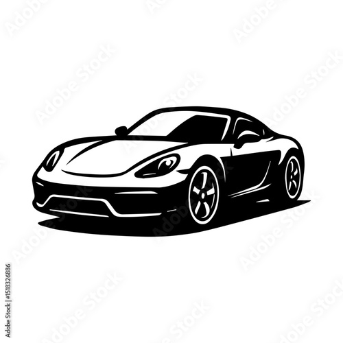 Sports car icon with transparent background high performance luxury vehicle symbol
