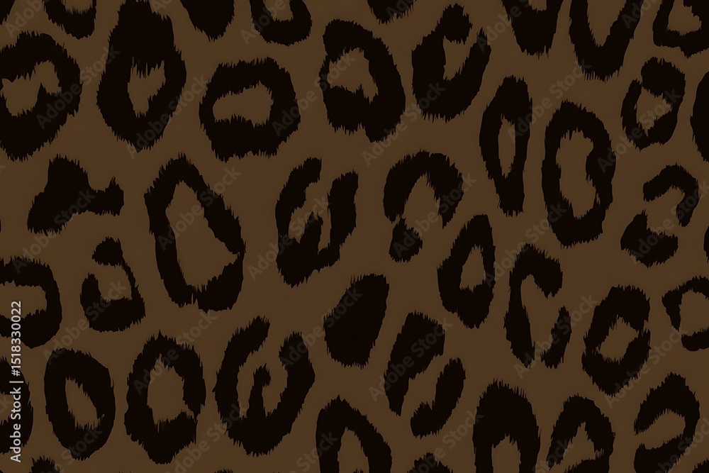 Elegant brown leopard print design pattern