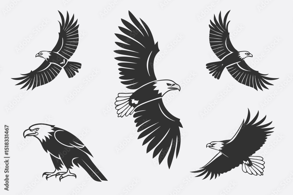 eagle vector set eagle vector set