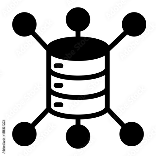 Database Glyph Icon