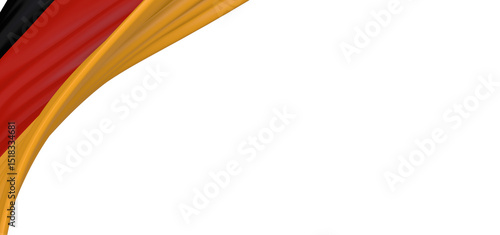 The German flag billowing i...