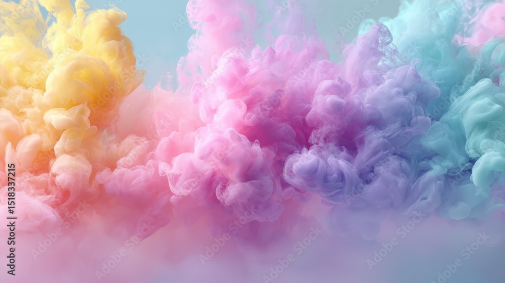 Abstract Pastel Color Ink Swirls Background Texture Dreamy Pink Purple Yellow Blue Hues Abstract Pastel Color Ink Swirls Background Texture Dreamy Pink Purple Yellow Blue Hues