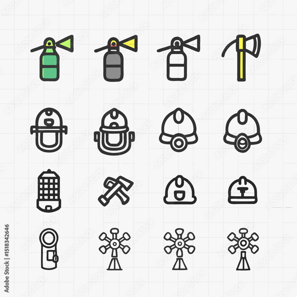 Fototapeta premium flat icons for web and mobile applications set 1