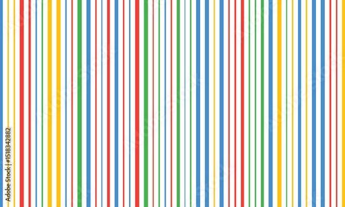 vibrant colorful striped background image for design and art projects. red, green, blue, yellow vertical stripes pattern for creative inspiration