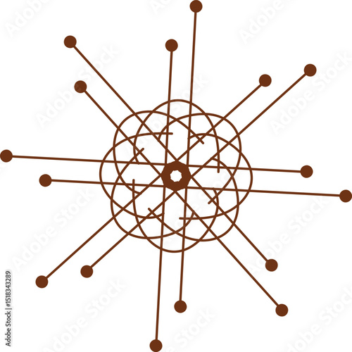 Beautifully crafted mandala vector illustration featuring detailed, symmetrical patterns in a circular layout. Ideal for use in spiritual art, coloring books, meditation visuals, textile design, and d