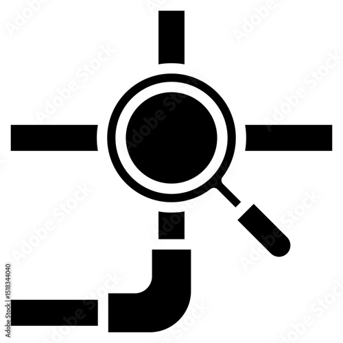 Pipeline Inspection Tool  Icon Element For Design