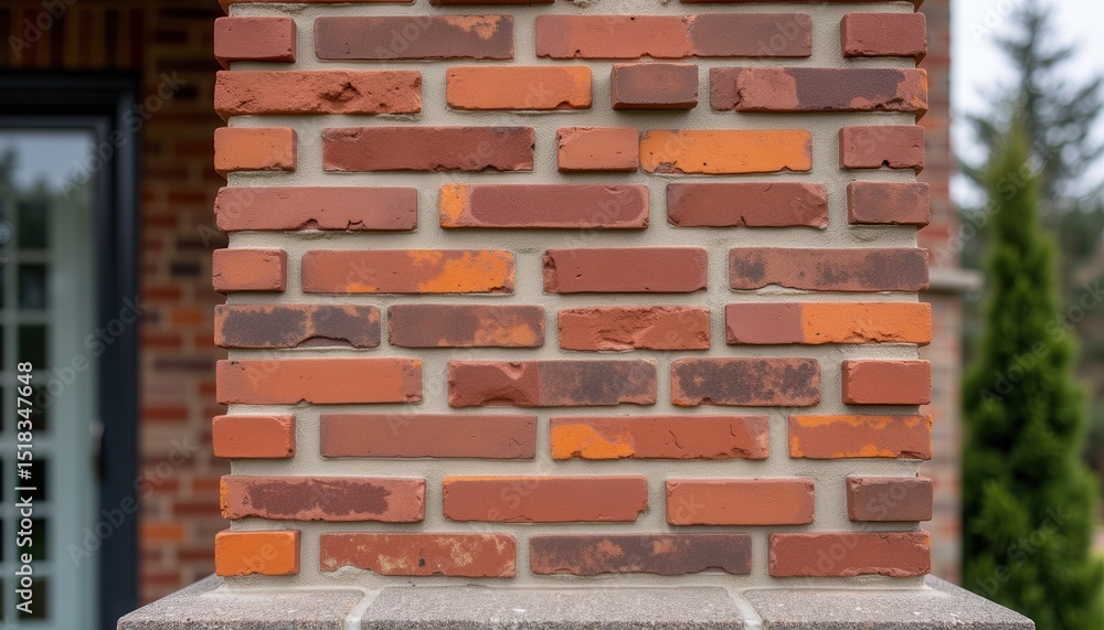 Obraz premium Brick patterns in modern architecture