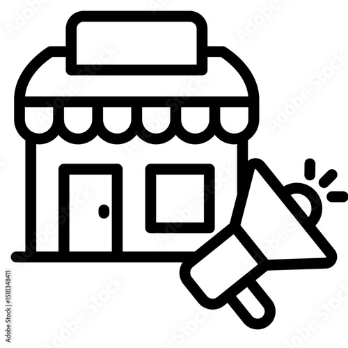 Marketingicon in vector illustration