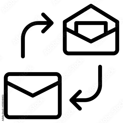 Send message icon in vector illustration
