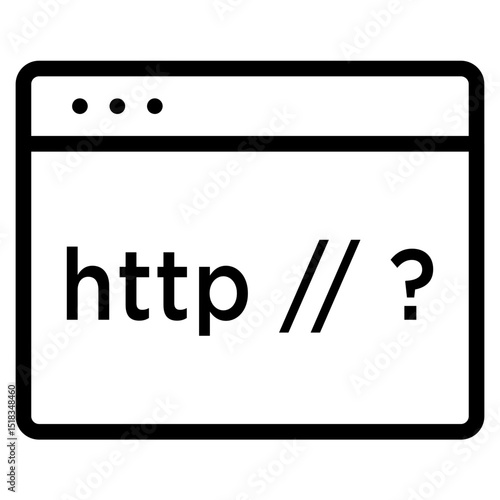 Web link icon in vector illustration