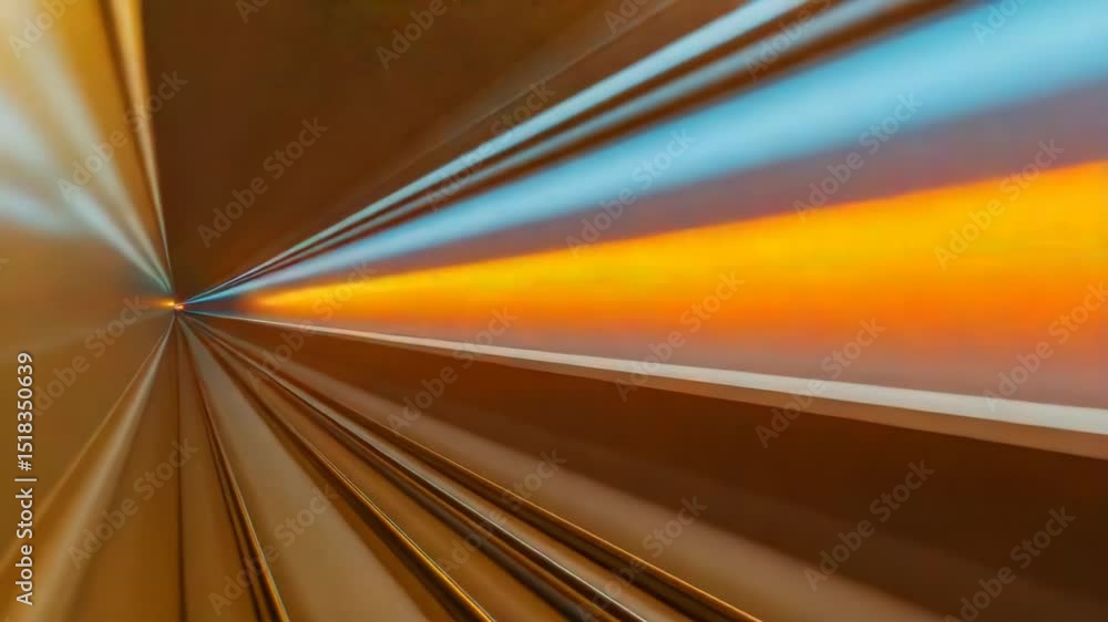 A train enters a dark and mysterious tunnel A train enters a dark and mysterious tunnel