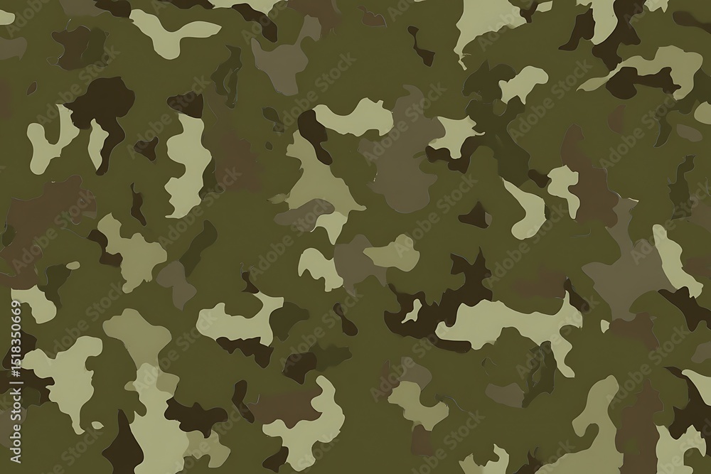 Classic green military camouflage pattern design Classic green military camouflage pattern design