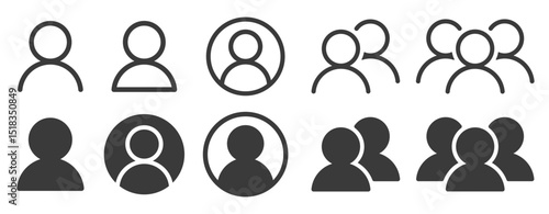User profile login or access authentication icon vector illustration image. Sign in icon symbol.  Isolated on white background.	