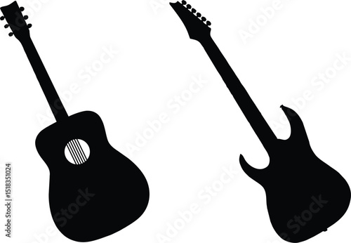 electric guitar vector illustration