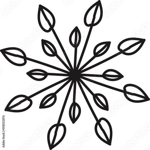 Beautifully crafted mandala vector illustration featuring detailed, symmetrical patterns in a circular layout. Ideal for use in spiritual art, coloring books, meditation visuals, textile design, and d