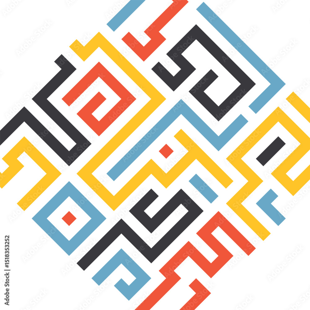 Background with colorful lines shapes abstract stylish mosaic flat square design. Background with colorful lines shapes abstract stylish mosaic flat square design.