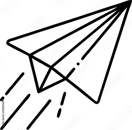 paper plane icon. Send message button. Email, letter or telegram vector illustration. Mail sign.
