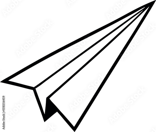 paper plane icon. Send message button. Email, letter or telegram vector illustration. Mail sign.