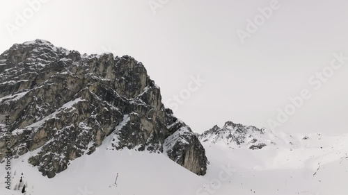 snowy mountain face 