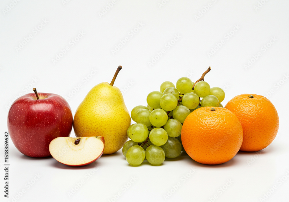 fruits variant white background fruits variant white background