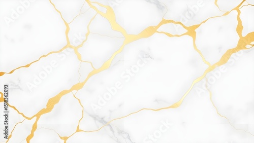 Marble pattern, luxurious, white with gold veins