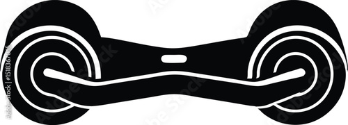 hoverboard silhouette vector illustration.
