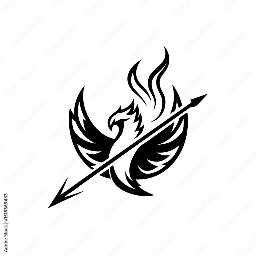Obraz premium wings tattoo design