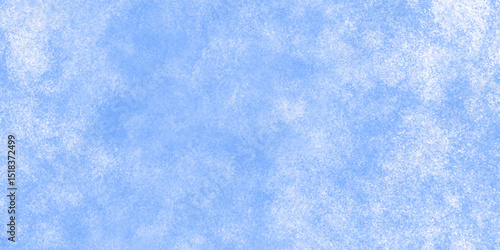 Panorama of blue sky and White cloud grunge background. Classic hand painted Blue watercolor background for design.Aquarelle hand painted paper textured canvas for vintage ,invitation card, template.	