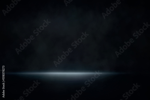 Dark Foggy Background with Faint Light Reflection