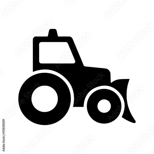 Road roller icon in transparent background
