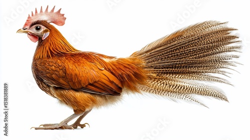 Obraz w ramie Bantam chicken profile