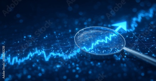 Financial technology and digital data diagrams form the background of a 3d business graph, analyzing growth strategies and investment trade reports to achieve successful money management and profit