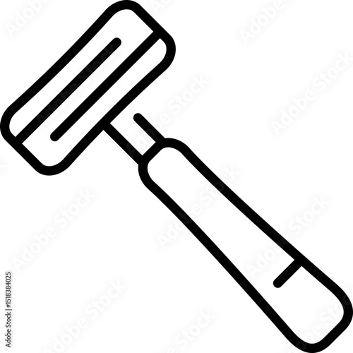 Razor blade icon - Editable Stroke SVG, fully scalable.