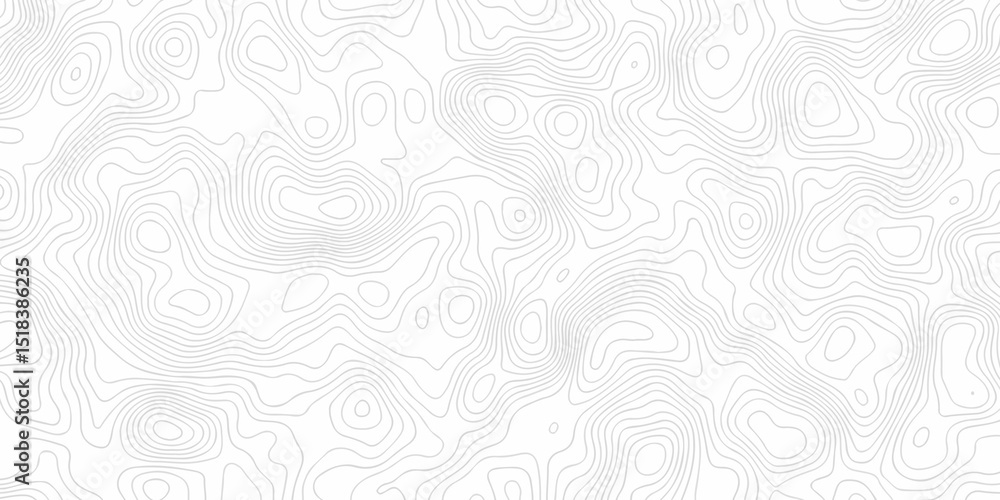 Fototapeta premium Minimal Lines Topographic contour lines grid map seamless pattern. Geographic mountain relief. Abstract lines background. Contour maps. illustration, Topo contour map design. 