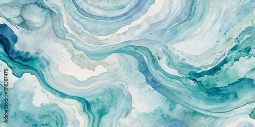 Sea water ocean wave vector background. Blue water ocean sea wave seamless background. Water  ocean wave white and soft blue aqua, teal texture.