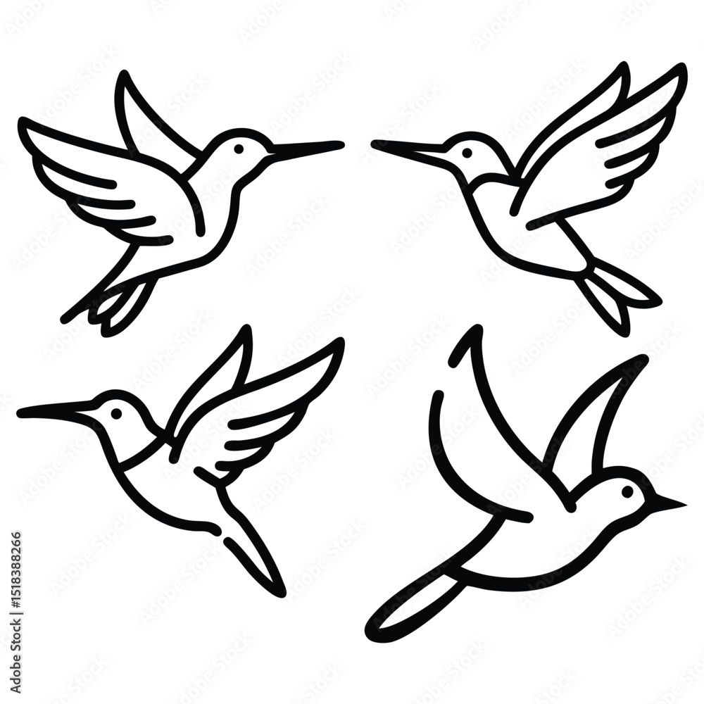 Obraz premium Vector illustration of a flying peace dove silhouette