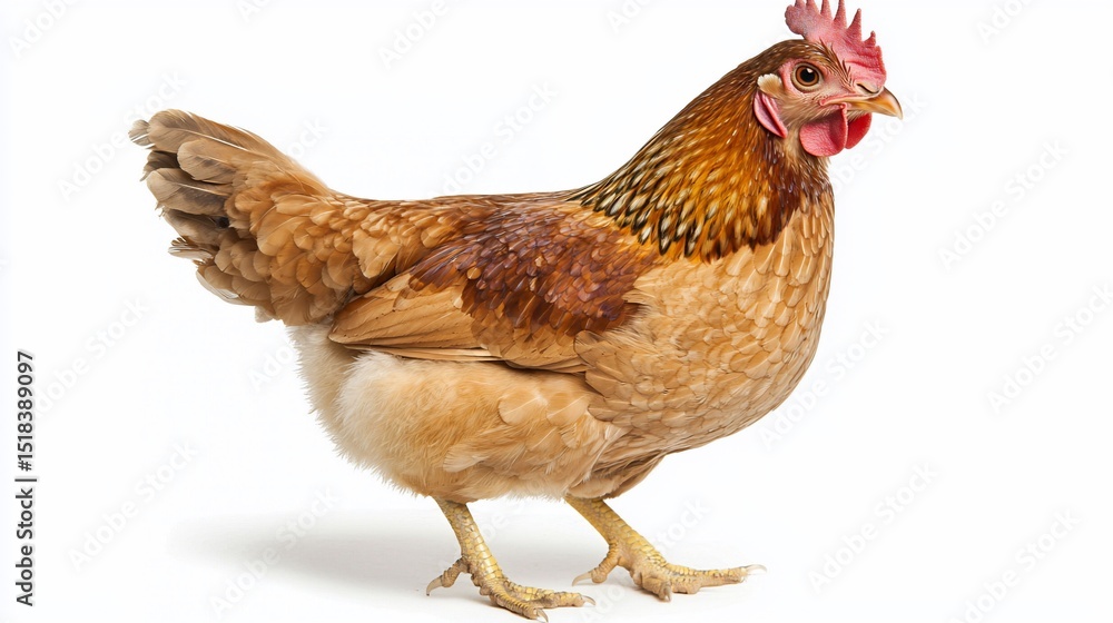 Fototapeta premium Brown Hen Profile