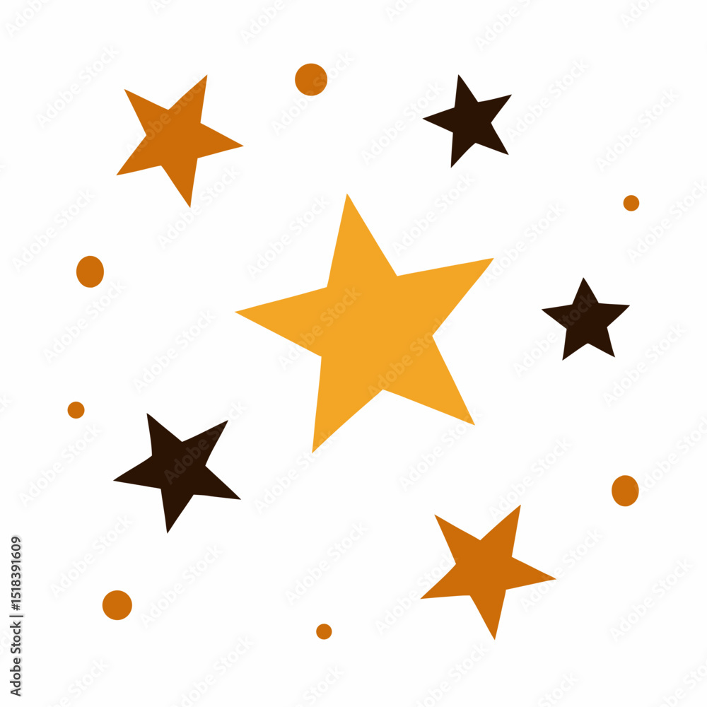 Obraz premium set of stars vector